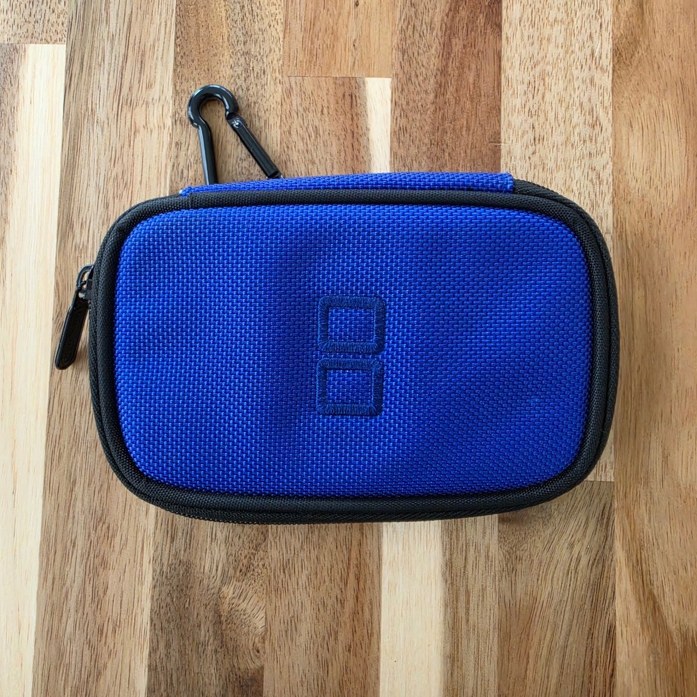 Nintendo DS Lite Blue Black Nylon Carrying Case Carabiner A.L.S. Industries 2007
